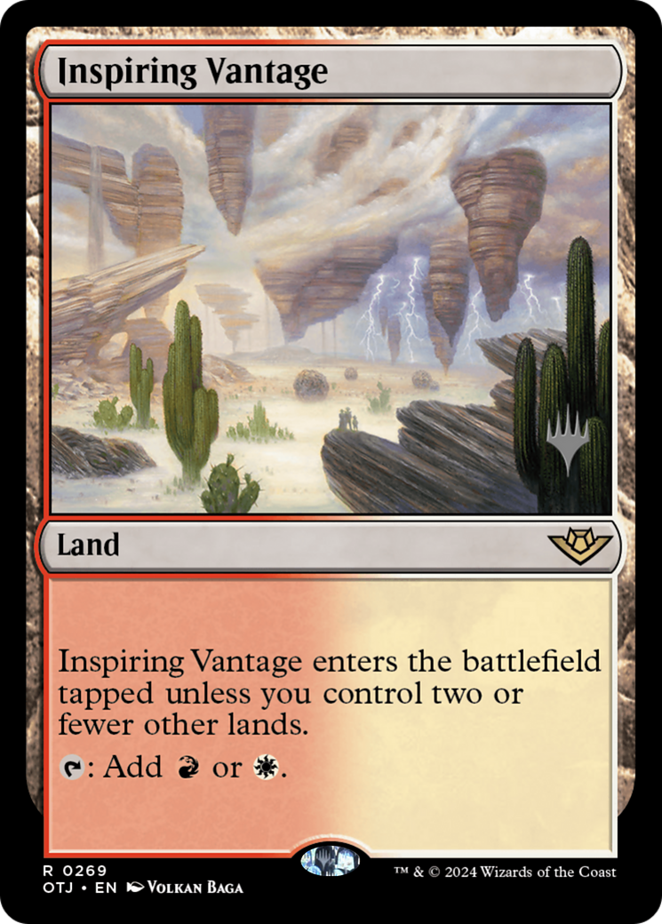 Image of Inspiring Vantage (PPOTJ-269) - Outlaws of Thunder Junction Promos Foil