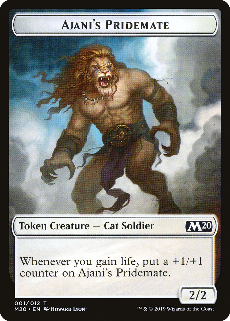 Image of Ajani's Pridemate Token (M20-001) - Core Set 2020 Tokens