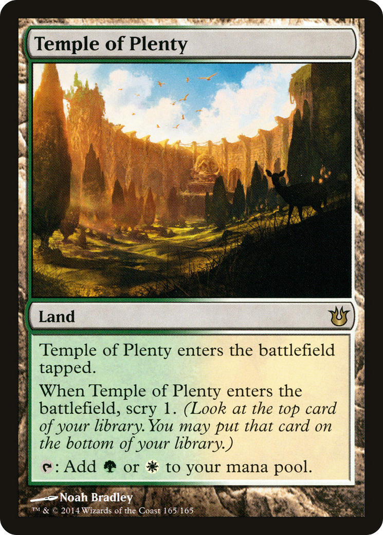 Image of Temple of Plenty (BNG-165) - Born of the Gods Foil
