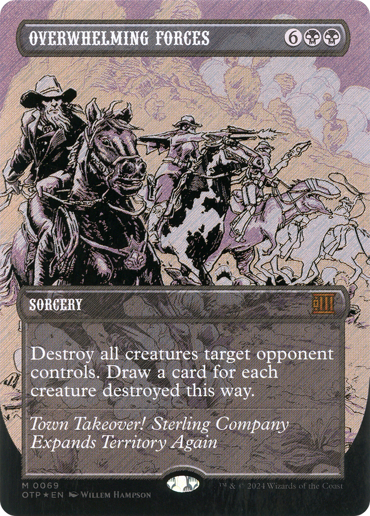 Image of Overwhelming Forces (Textured Foil) (OTP-069) - Breaking News (Borderless) Foil