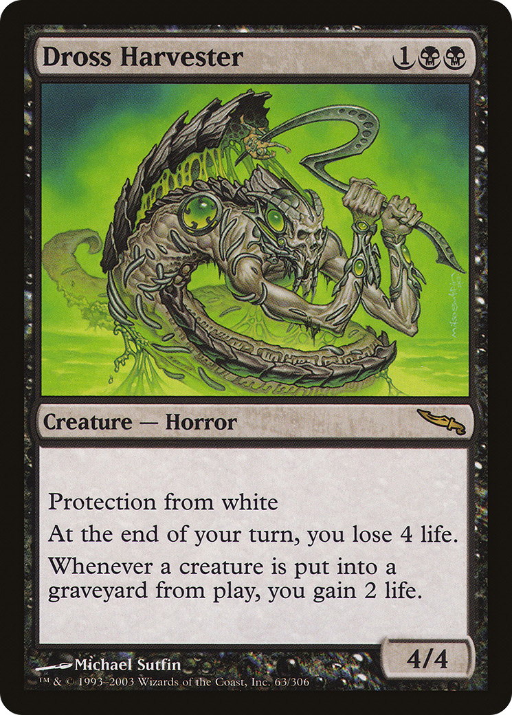 Image of Dross Harvester (MRD-063) - Mirrodin Foil