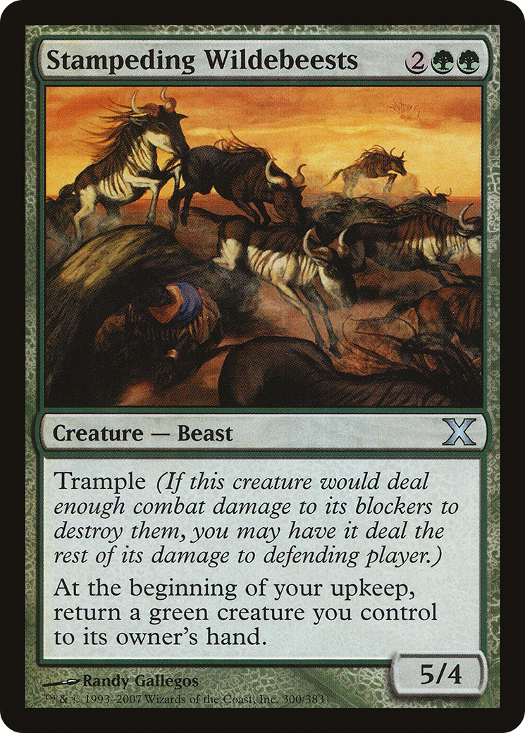 Image of Stampeding Wildebeests (10E-300) - Tenth Edition