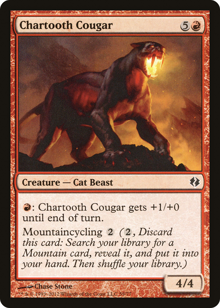 Image of Chartooth Cougar (DDI-059) - Duel Decks: Venser vs. Koth
