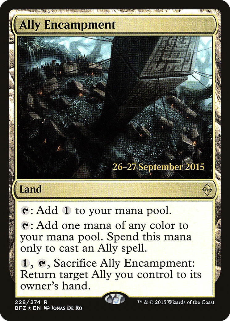 Image of Ally Encampment (PRE-228S) - Battle for Zendikar Promos Foil