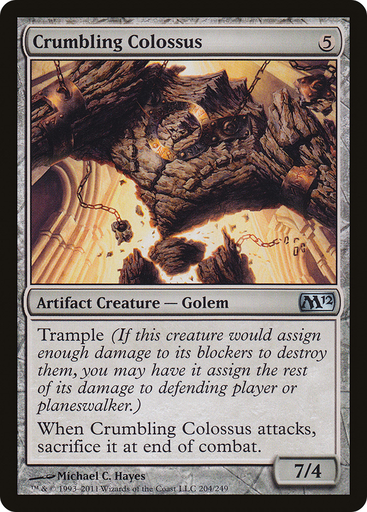 Image of Crumbling Colossus (M12-204) - Magic 2012 Foil
