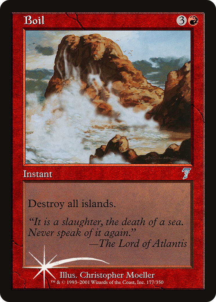 Image of Boil (7ED-177) - 7th Edition Foil