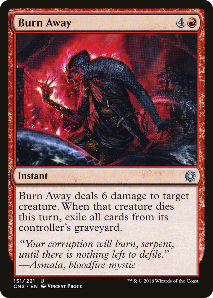 Image of Burn Away (CN2-151) - Conspiracy: Take the Crown Foil