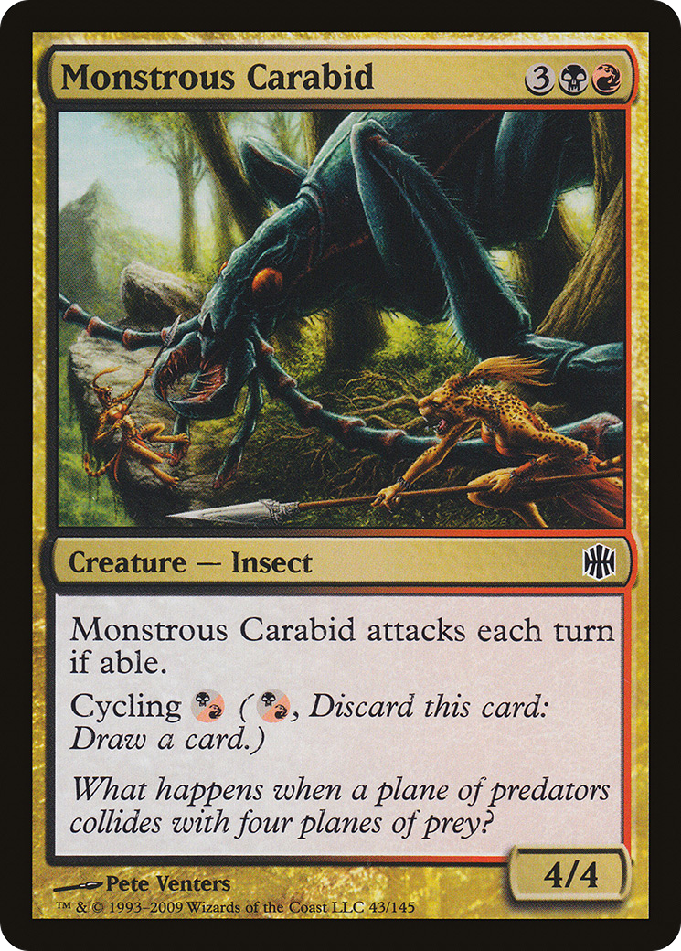 Image of Monstrous Carabid (ARB-043) - Alara Reborn Foil