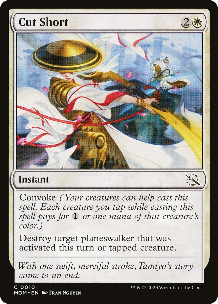 Image of Cut Short (MOM-010) - March of the Machine Foil