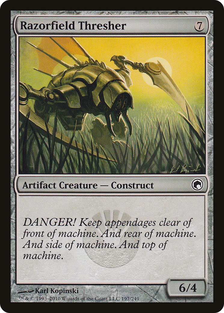 Image of Razorfield Thresher (SOM-197) - Scars of Mirrodin Foil