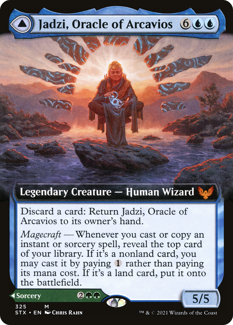 Image of Jadzi, Oracle of Arcavios (Extended Art) (STX-325) - Strixhaven: School of Mages: (Extended Art)