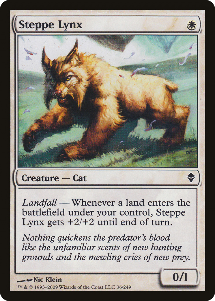 Image of Steppe Lynx (ZEN-036) - Zendikar Foil
