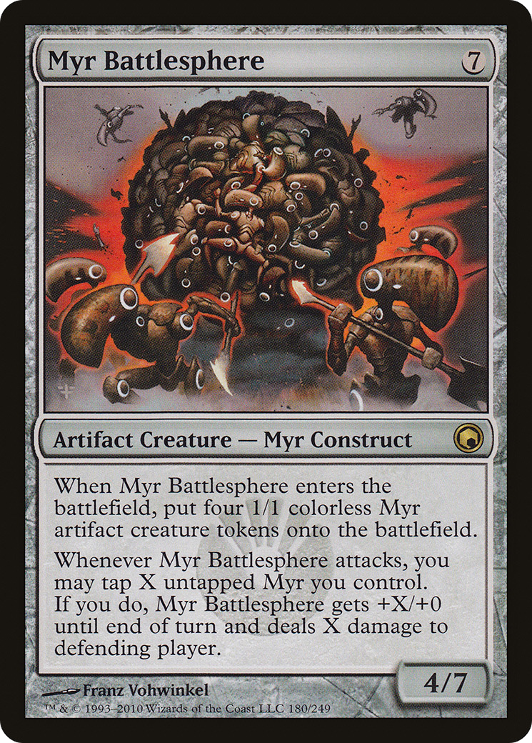 Image of Myr Battlesphere (SOM-180) - Scars of Mirrodin Foil