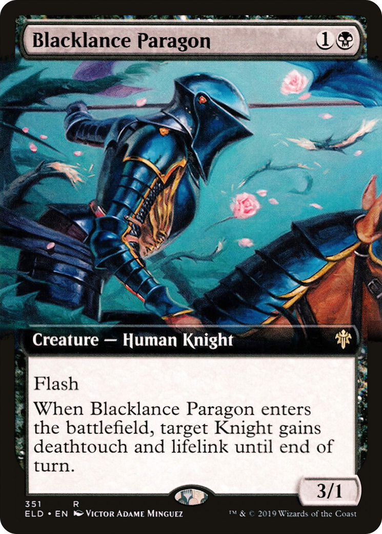 Image of Blacklance Paragon (Extended Art) (ELD-351) - Throne of Eldraine: (Extended Art) Foil