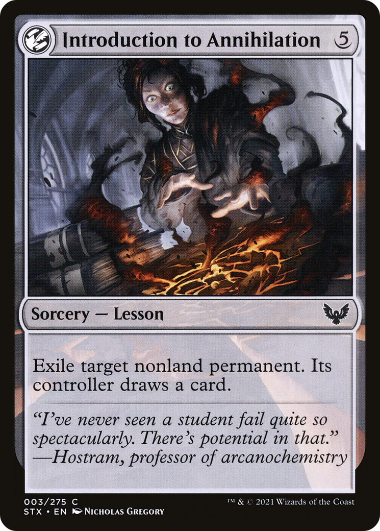 Image of Introduction to Annihilation (STX-003) - Strixhaven: School of Mages: (lesson)