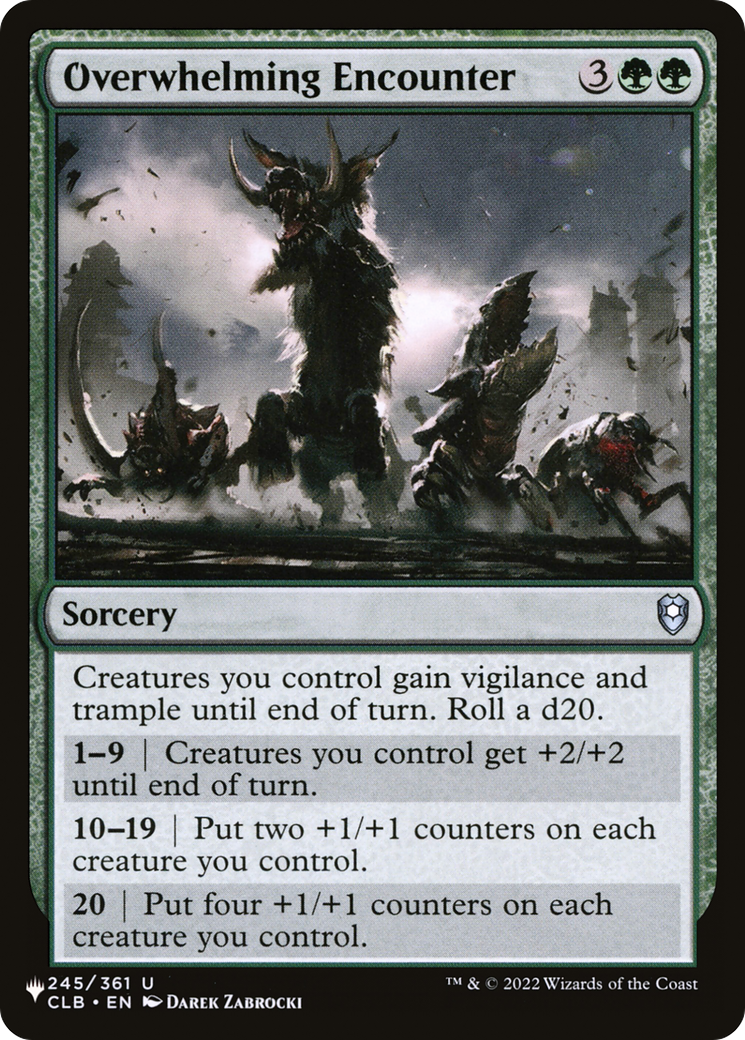 Image of Overwhelming Encounter (LIST-CLB-245) - The List