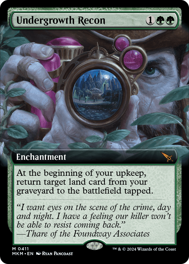 Image of Undergrowth Recon (Extended Art) (MKM-411) - Murders at Karlov Manor: (Extended Art) Foil
