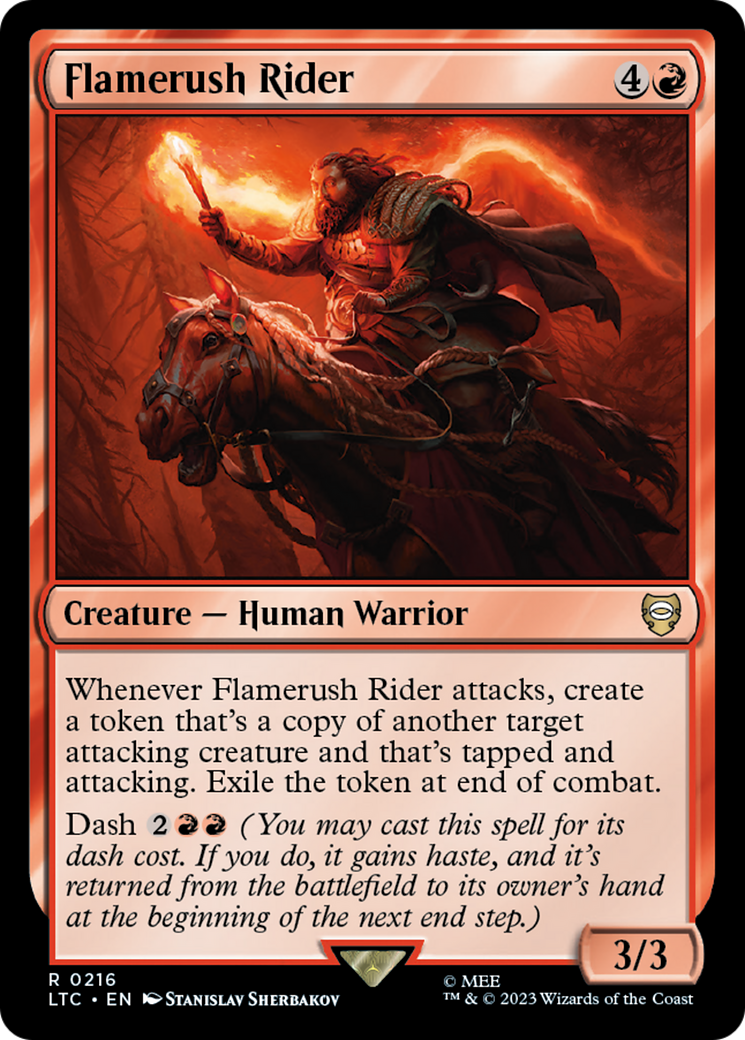 Image of Flamerush Rider (LTC-216) - Tales of Middle-earth Commander