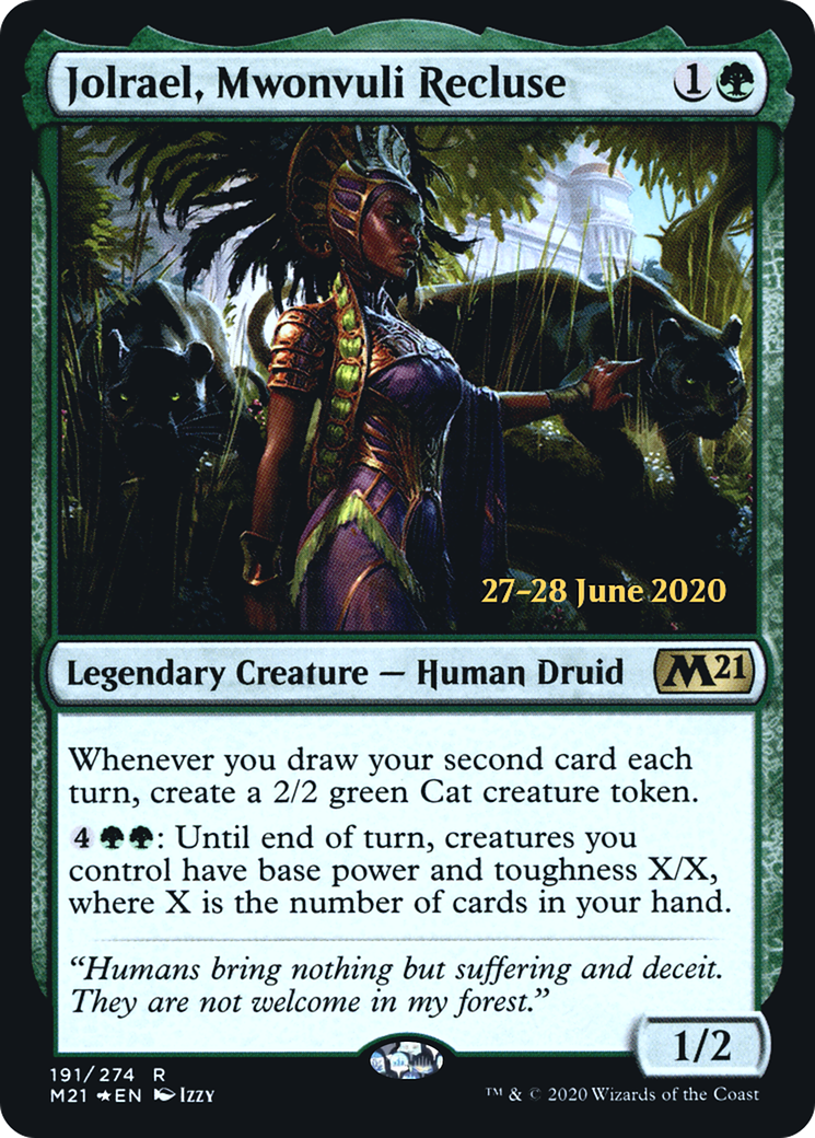Image of Jolrael, Mwonvuli Recluse (PRE-191S) - Core Set 2021 Promos Foil