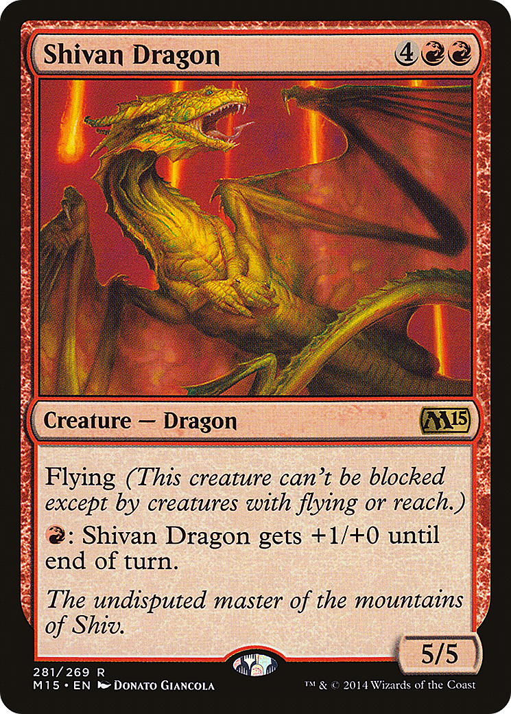 Image of Shivan Dragon (M15-281) - Magic 2015