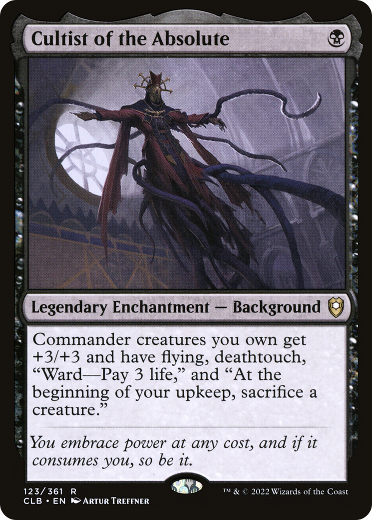 Image of Cultist of the Absolute (CLB-123) - Commander Legends: Battle for Baldur's Gate Foil