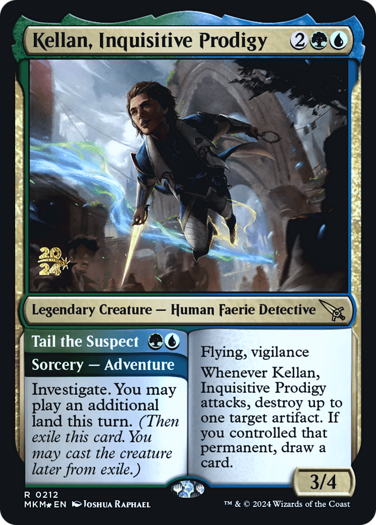 Image of Kellan, Inquisitive Prodigy (PRE-212) - Murders at Karlov Manor Promos Foil