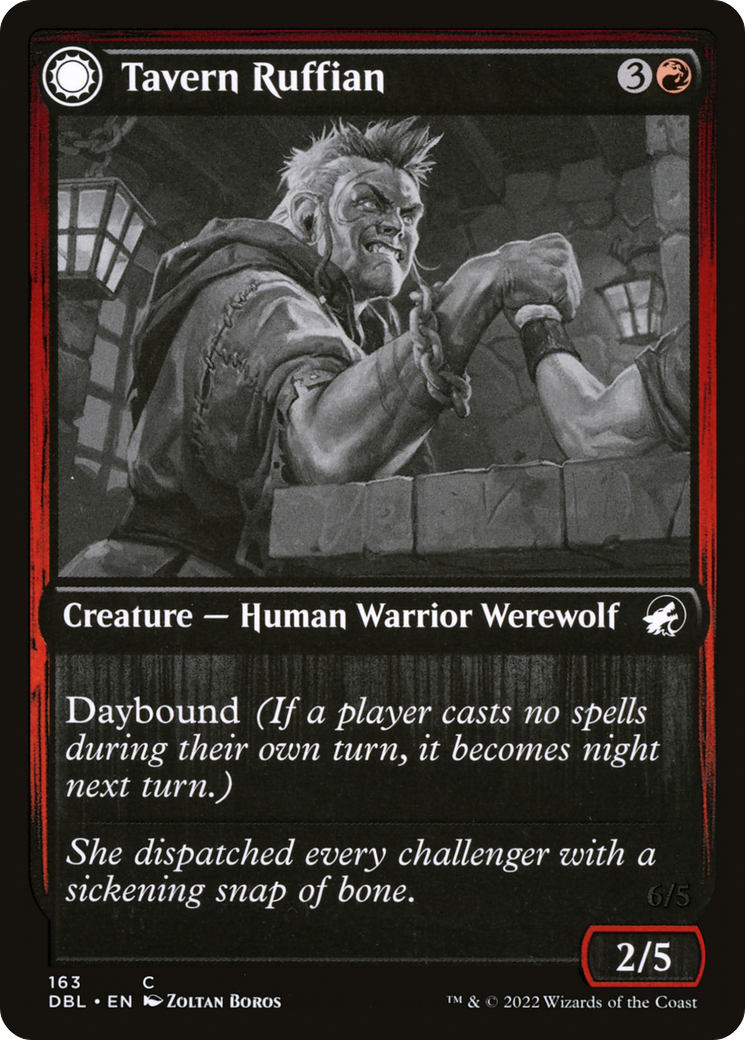 Image of Tavern Ruffian (DBL-163) - Innistrad: Double Feature: (Double Faced Transform)