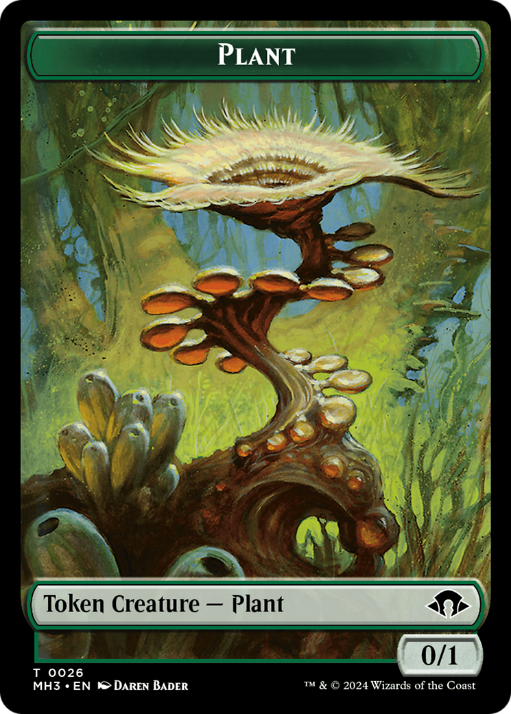 Image of Plant (TMH3-026) - Modern Horizons 3 Tokens Foil