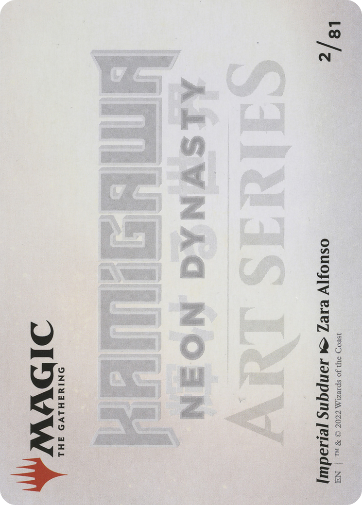 Image of Imperial Subduer // Imperial Subduer (ANEO-002) - Neon Dynasty Art Series (Borderless) Foil