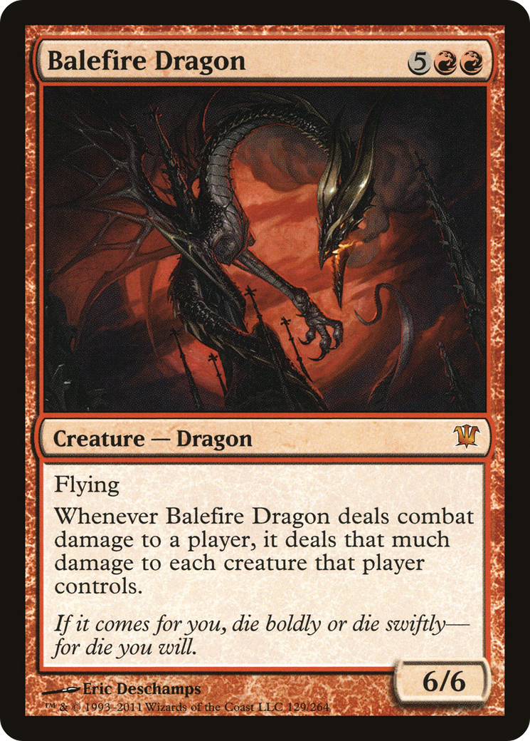 Image of Balefire Dragon (ISD-129) - Innistrad Foil
