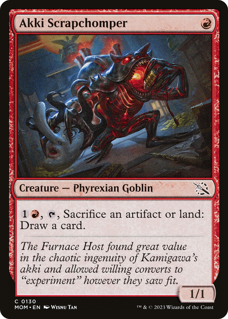 Image of Akki Scrapchomper (MOM-130) - March of the Machine Foil