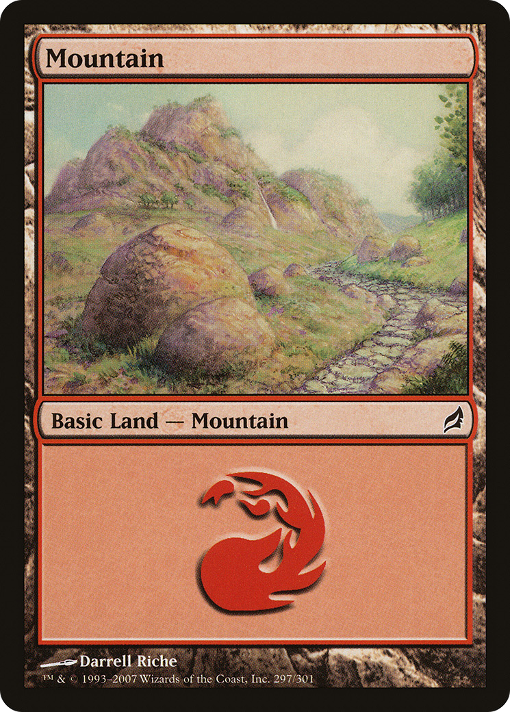 Image of Mountain (297) (LRW-297) - Lorwyn Foil