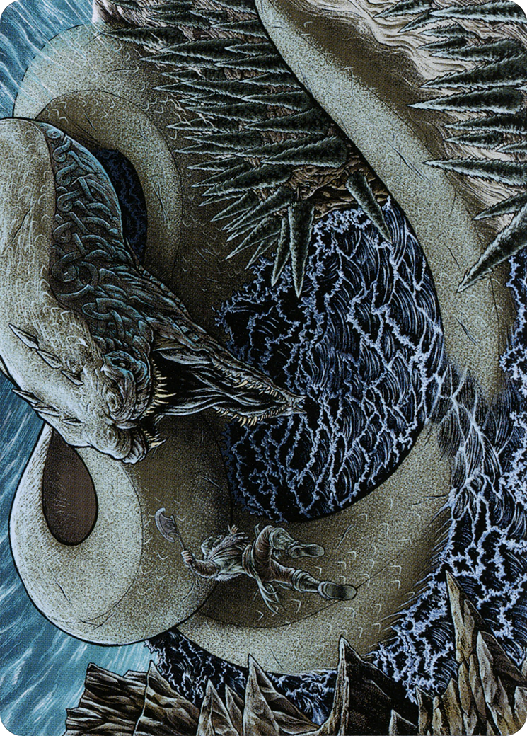 Image of Koma, Cosmos Serpent // Koma, Cosmos Serpent (ASKHM-080) - Art Series: Kaldheim (Borderless)