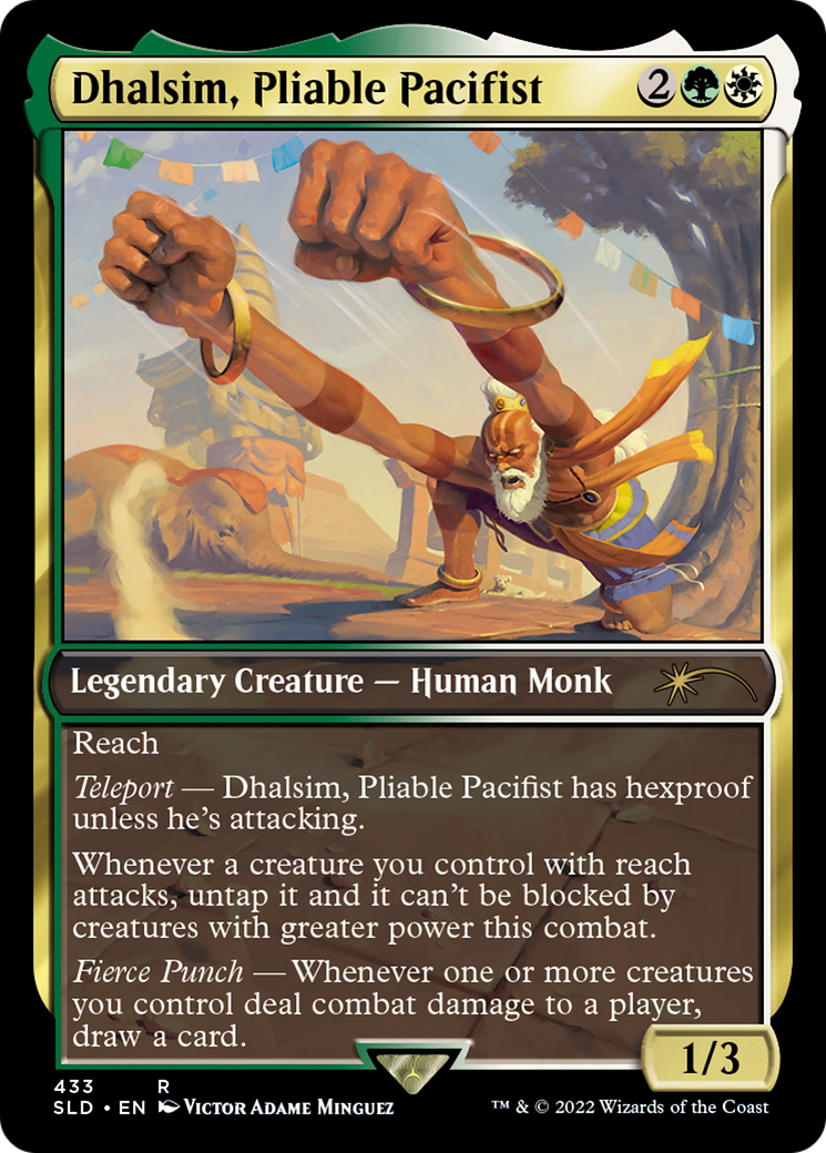 Image of Dhalsim, Pliable Pacifist (SLD-433) - Secret Lair Drop / Dhalsim, Pliable Pacifist Foil