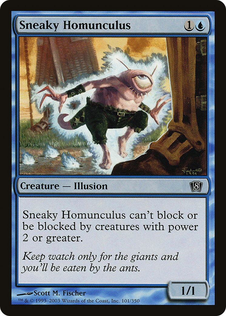 Image of Sneaky Homunculus (8ED-101) - 8th Edition Foil