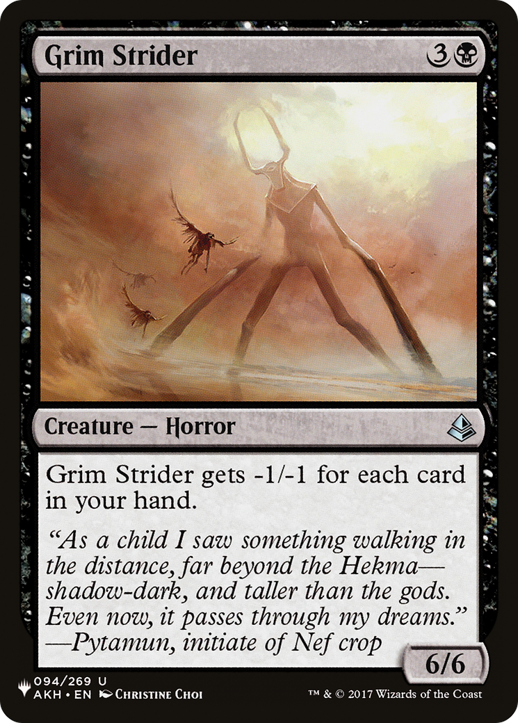 Image of Grim Strider (LIST-AKH-94) - The List