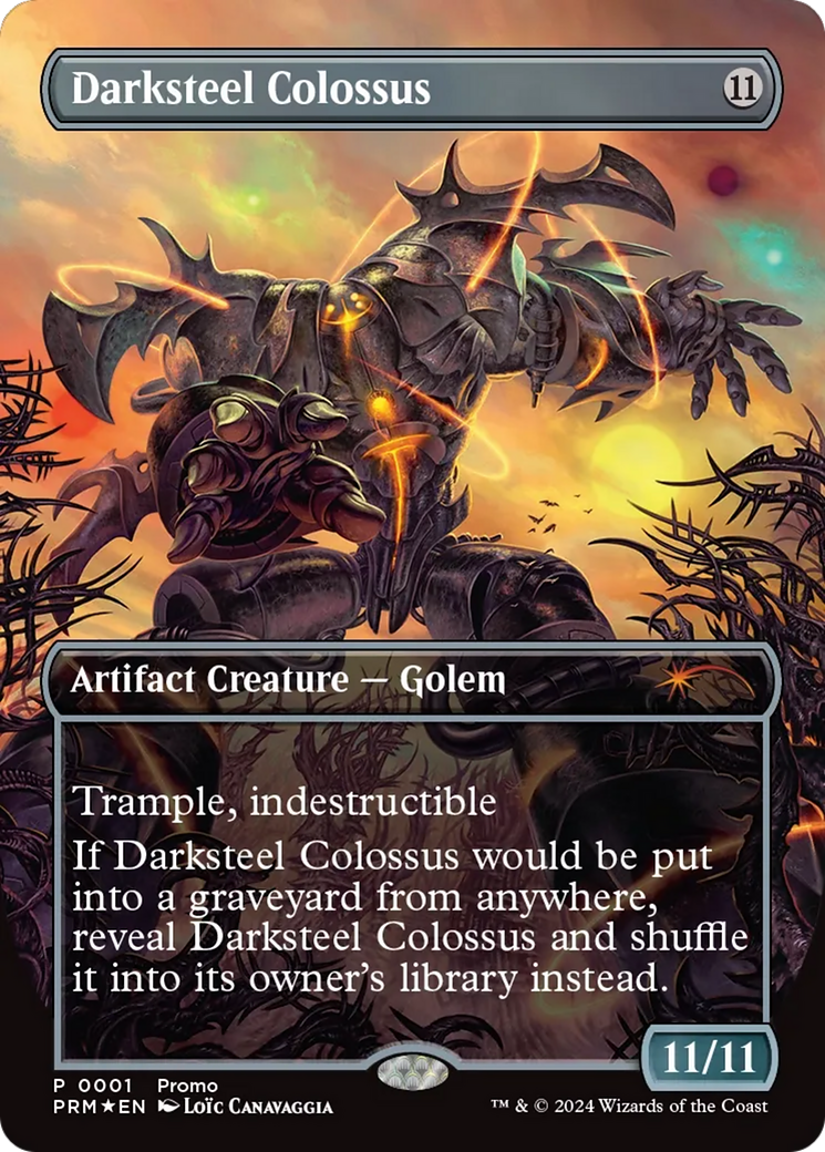 Image of Darksteel Colossus (PW24-019) - Wizards Play Network 2024 (Borderless) Foil