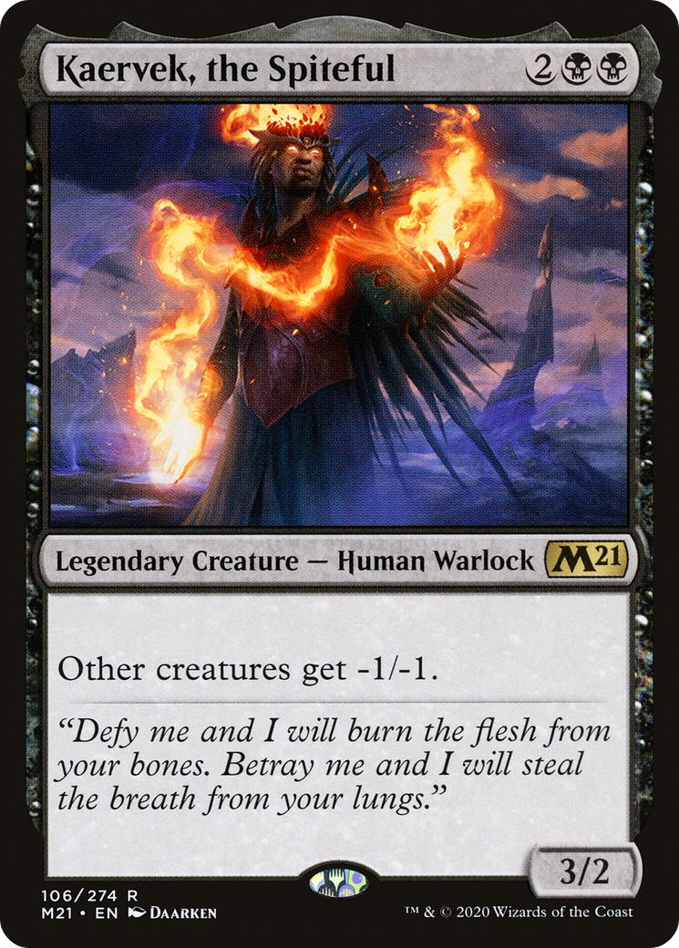 Image of Kaervek, the Spiteful (M21-106) - Core Set 2021