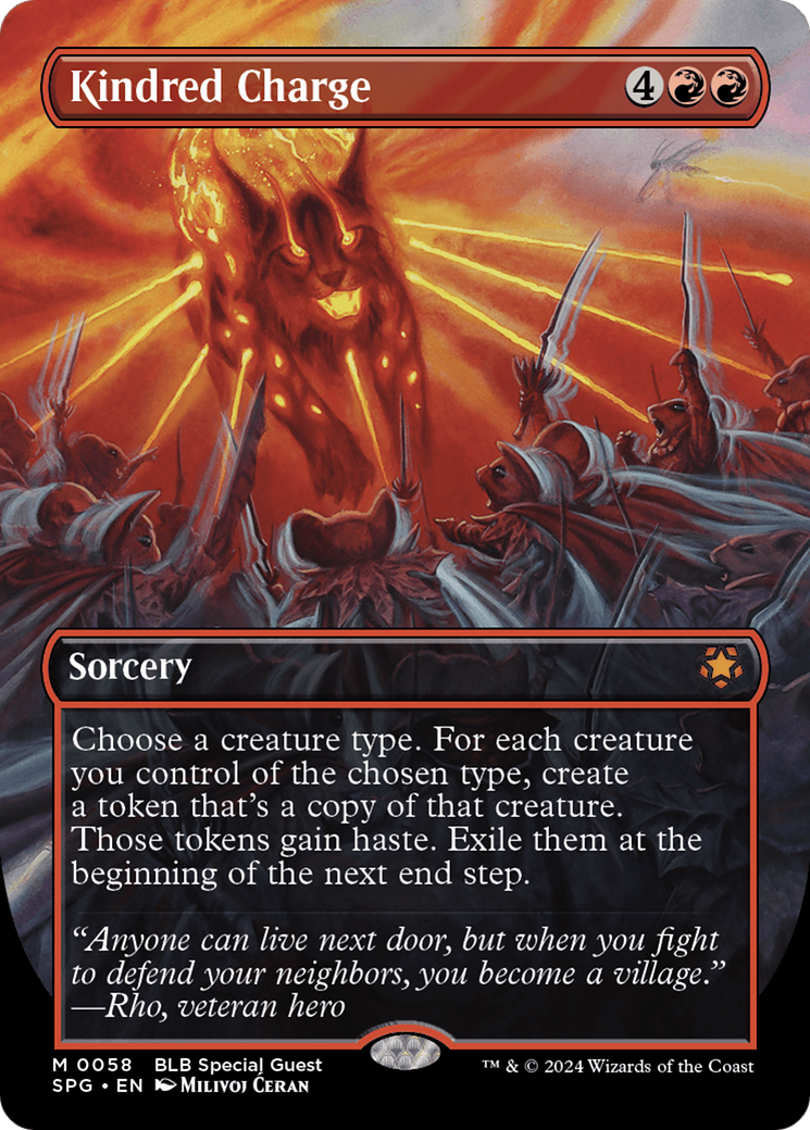 Image of Kindred Charge (Borderless) (SPG-058) - Special Guests (Borderless) Foil