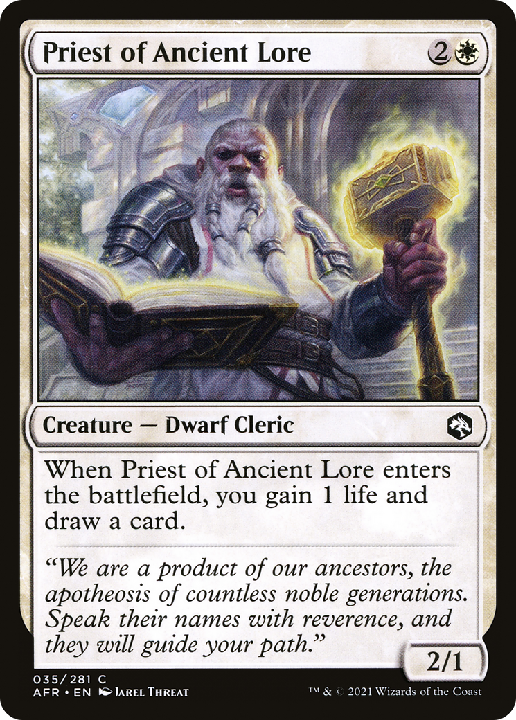 Image of Priest of Ancient Lore (AFR-035) - Adventures in the Forgotten Realms