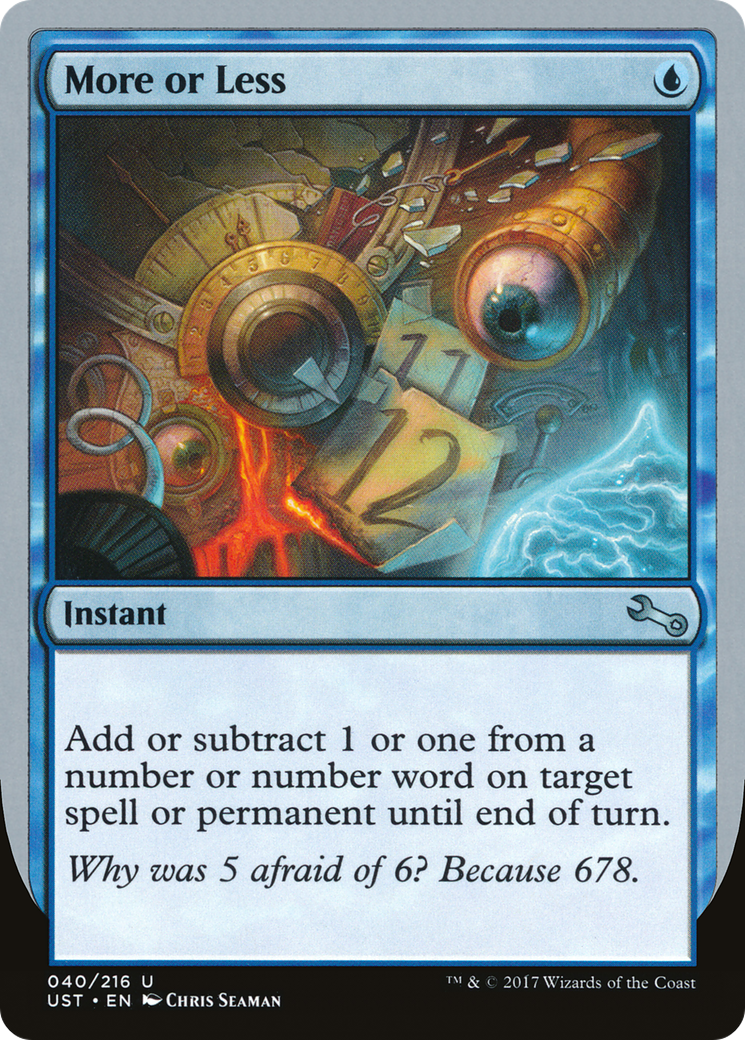 Image of More or Less (UST-040) - Unstable Foil