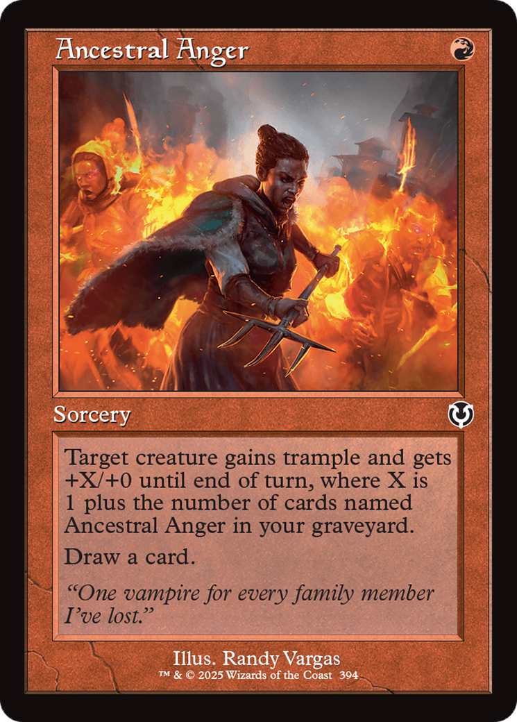 Image of Ancestral Anger (Retro Frame) (INR-394) - Innistrad Remastered Foil