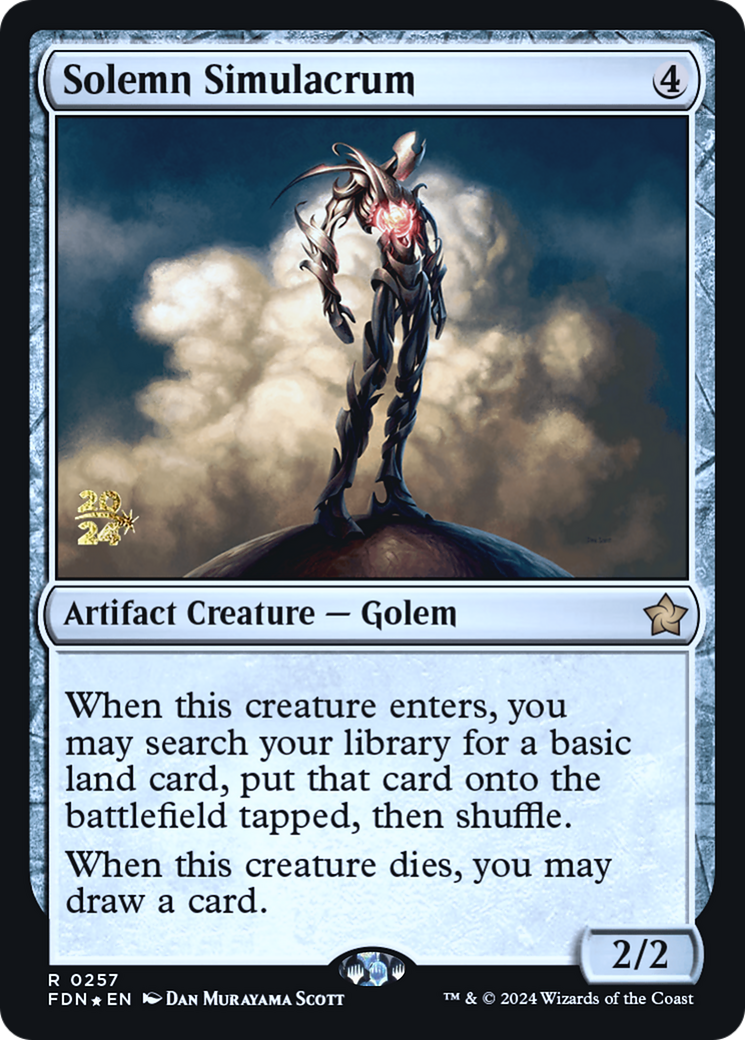 Image of Solemn Simulacrum (FDN) (PRE-257) - Foundations Promos Foil