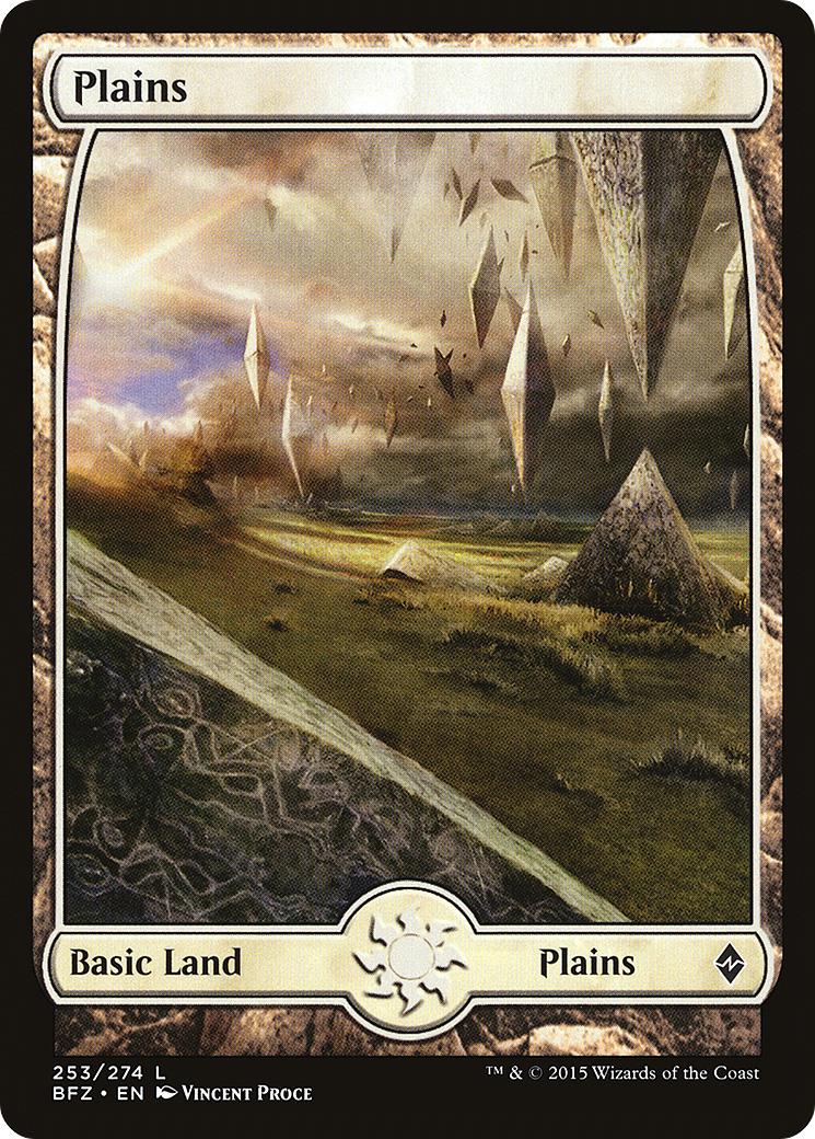 Image of Plains (253) - Full Art (BFZ-253) - Battle for Zendikar Foil