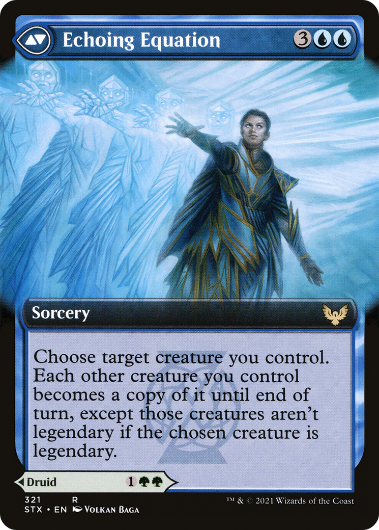 Image of Augmenter Pugilist // Echoing Equation (STX-321) - Strixhaven: School of Mages: (Extended Art) Foil