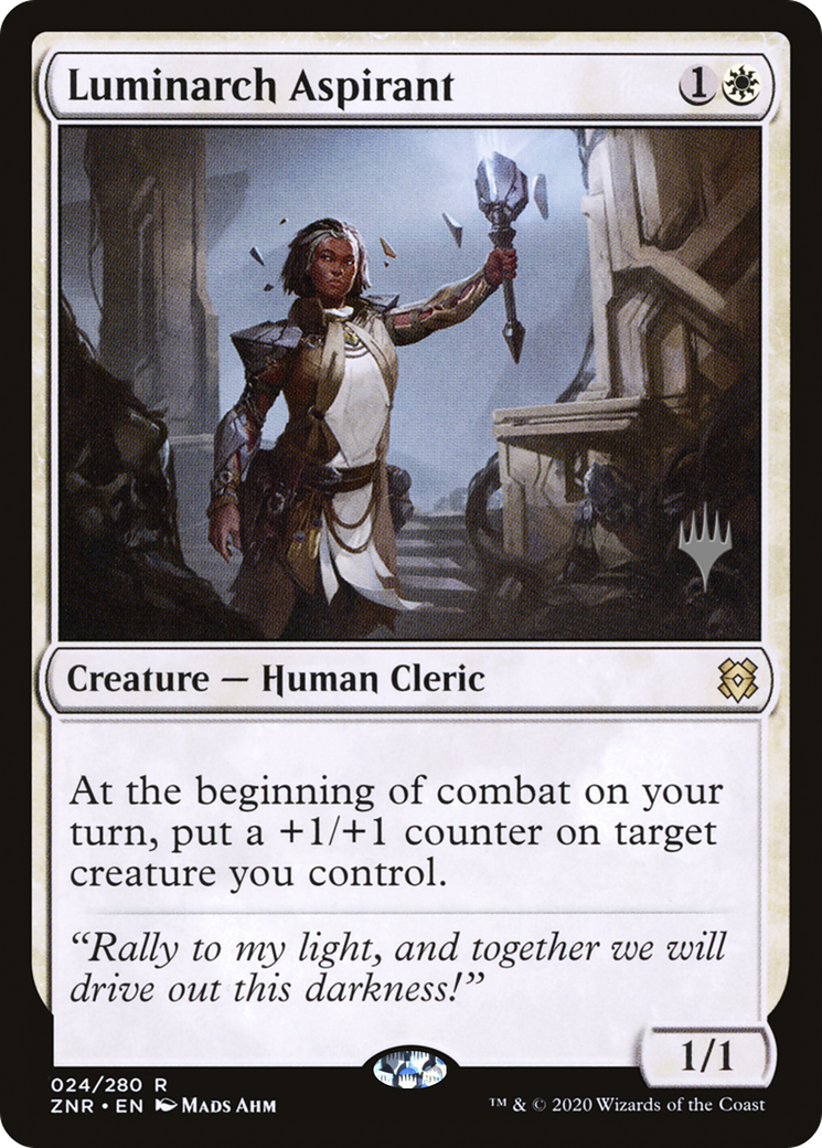 Image of Luminarch Aspirant (PPZNR-24P) - Zendikar Rising Promos Foil