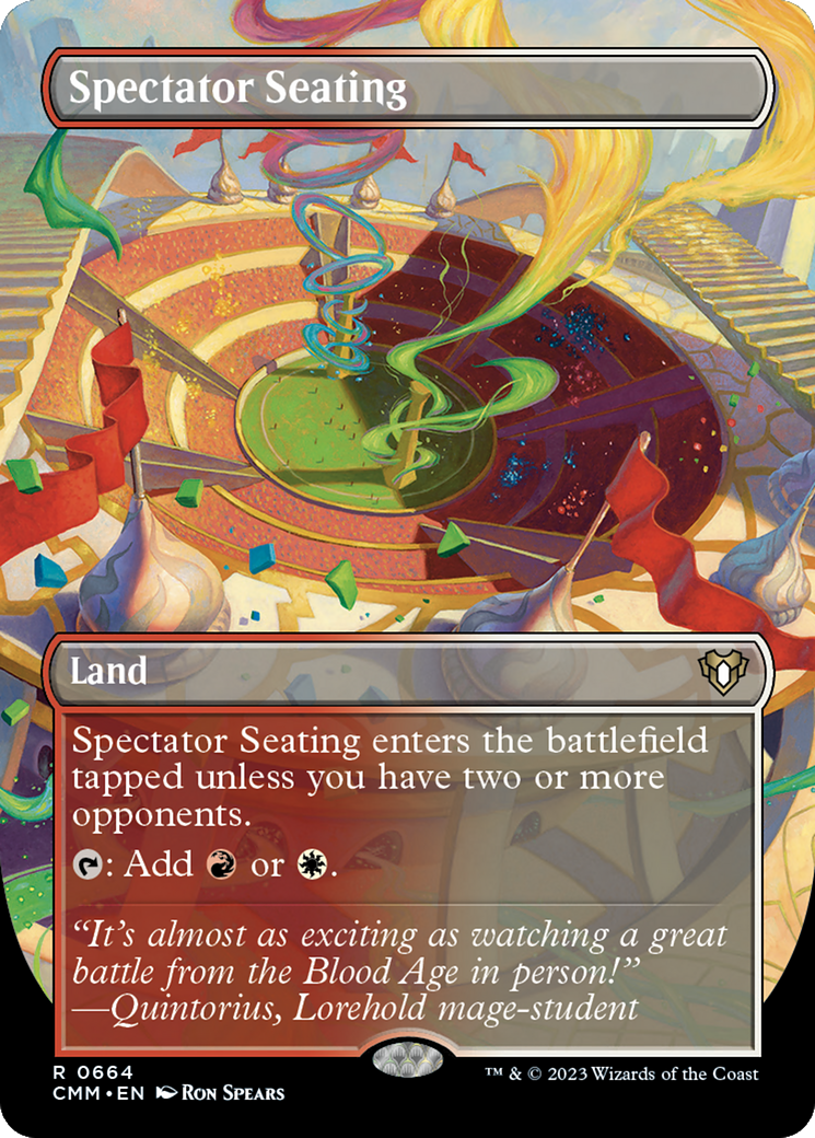Image of Spectator Seating (Borderless) (CMM-664) - Commander Masters (Borderless) Foil