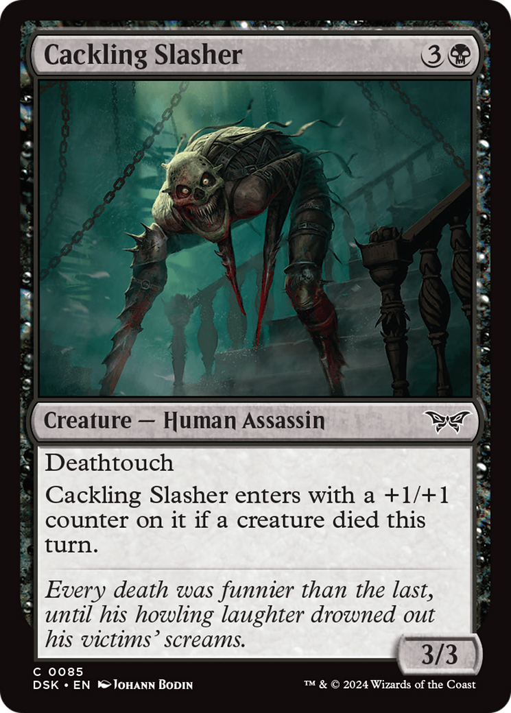 Image of Cackling Slasher (DSK-085) - Duskmourn: House of Horror