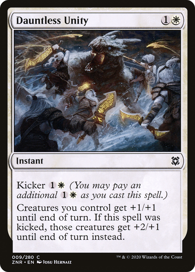 Image of Dauntless Unity (ZNR-009) - Zendikar Rising Foil