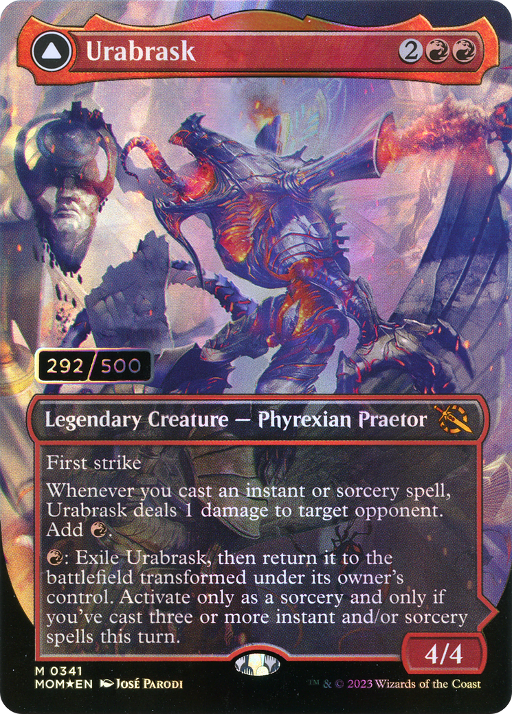 Image of Urabrask (Serial Numbered) (MOM-341) - March of the Machine (Borderless) Foil